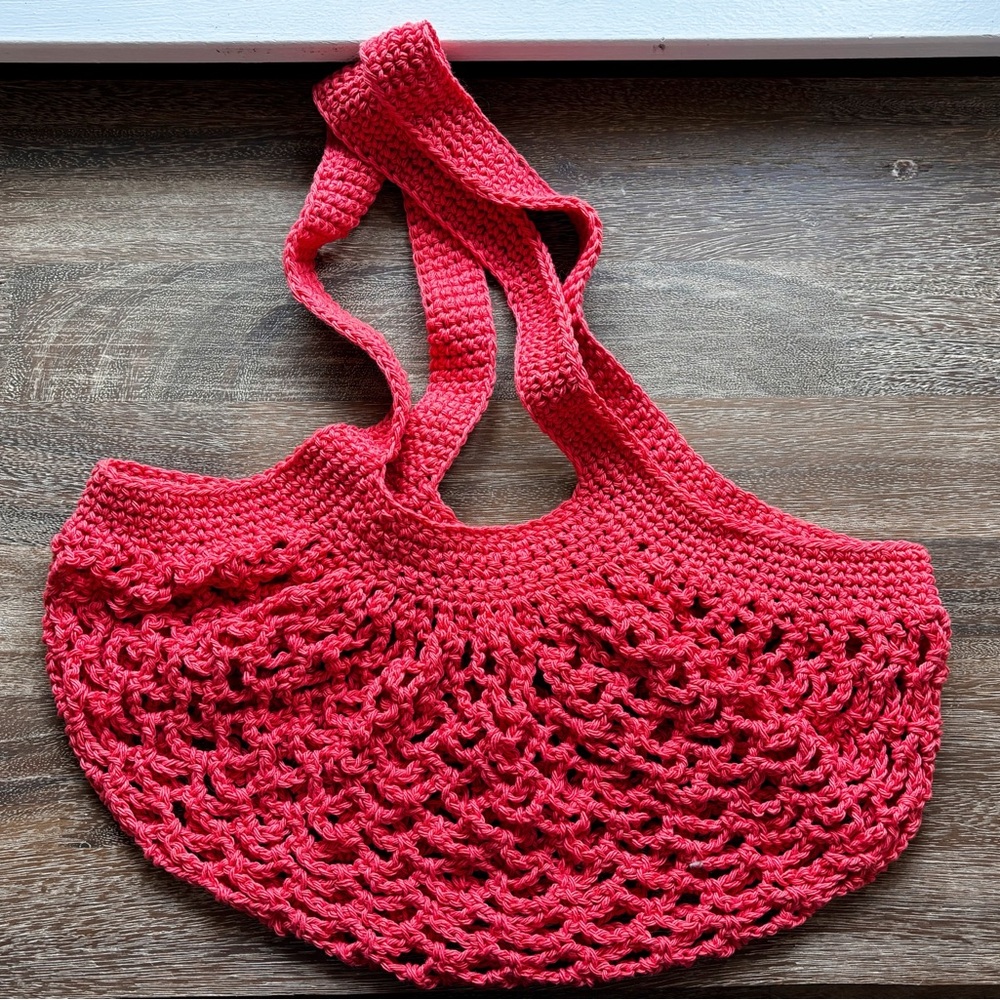 Handcrafted Red Crochet Bag